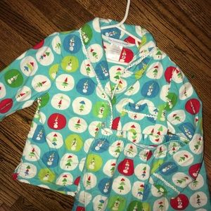 The company Store Christmas flannel pajamas sz 4